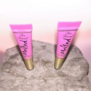Too Faced Melted FIG Lip Gloss - Vibrant Fig BNWOB New Never Used x 2